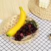 Плетение корзины из бамбука своими руками, ручная работа, круглая, 4 стиля, сито для слива воды, поддон, совок для мусора, корзина для риса, фруктов, хлеба, для повседневного использования, хранения