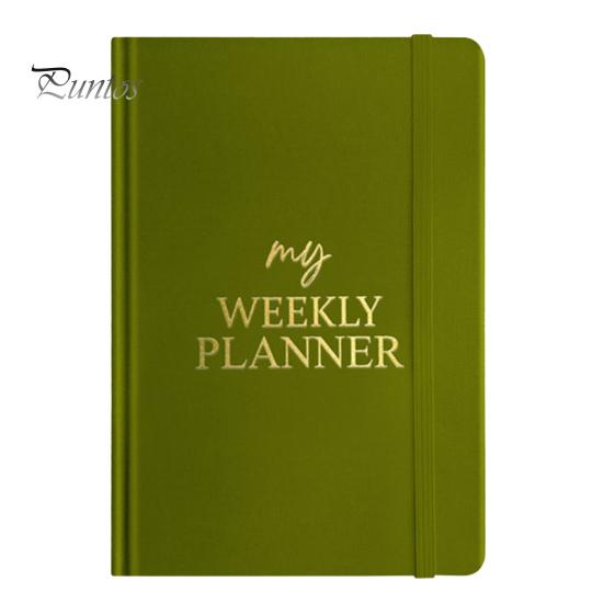 Еженедельный планировщик на 2025 год с почасовыми временными интервалами, ежемесячная/еженедельная книга встреч, круглогодичная организация, бархатная обложка