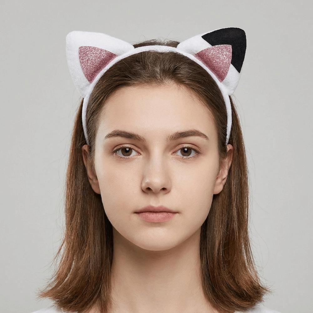 Korean Style Cat Ears Headband Thin Hair Hoop Funny Headwear Gift