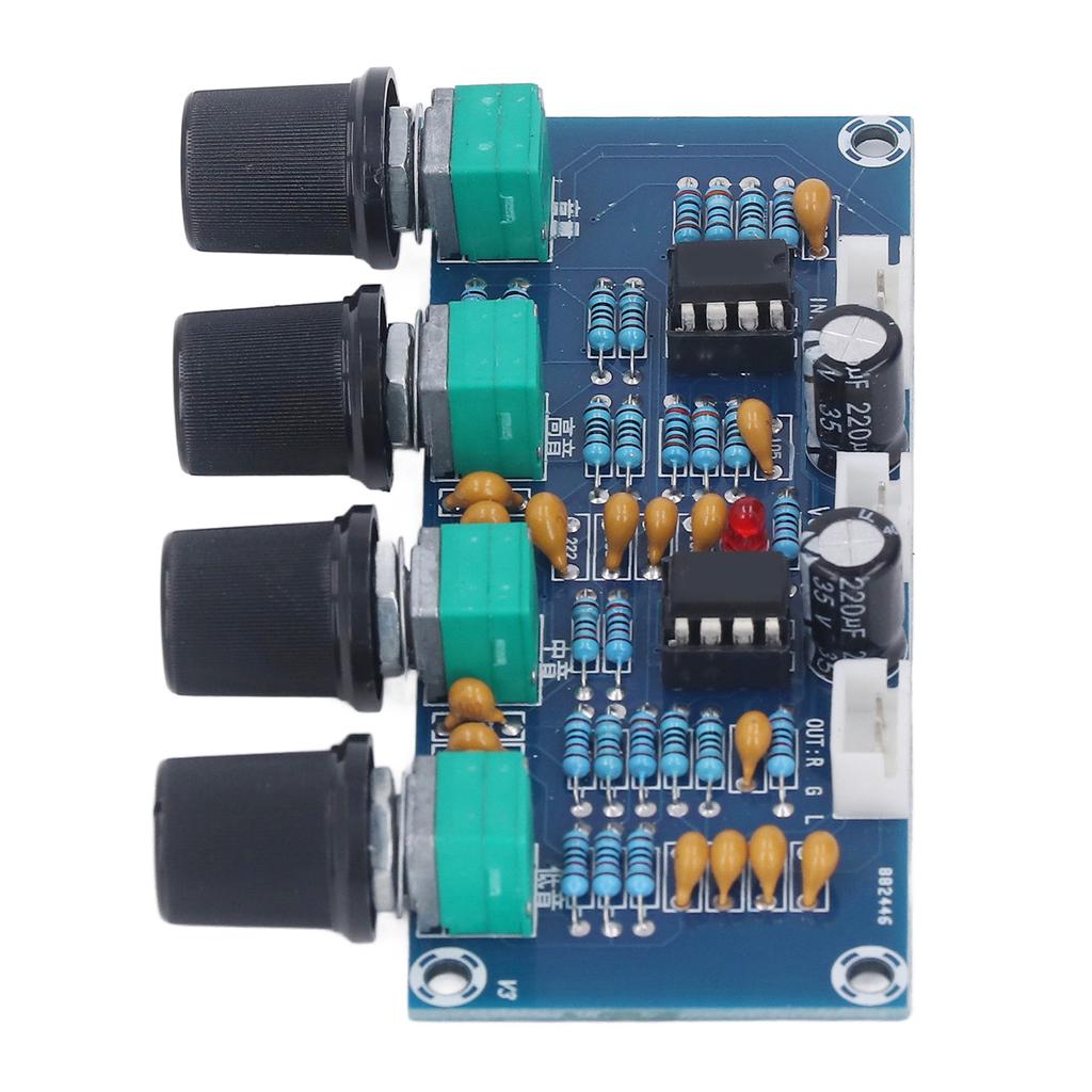 Preamp Module Dual Channel Preamplifier Tone Board for Digital Amplifier DC 12V‑24V