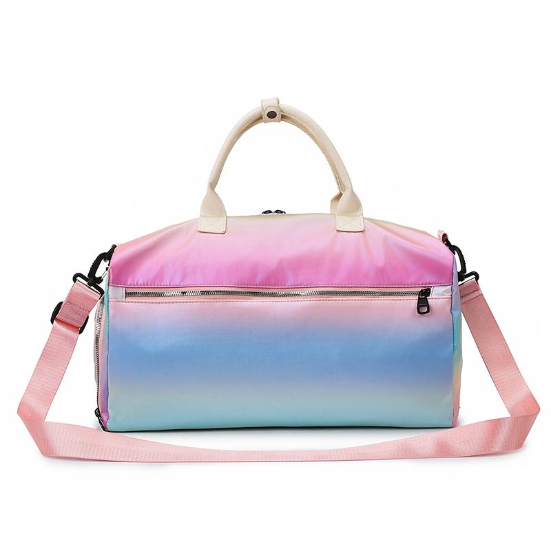 Gradient Fitness Bag Dry and Wet Separation Yoga Bag Large Capacity Travel Bag Separation Shoes Bags