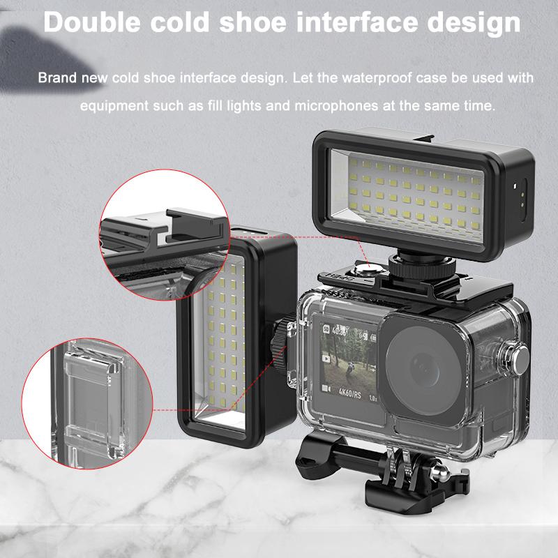 Водонепроницаемый чехол для DJI Osmo Action 4, 40-метровый подводный бокс для погружения на глубину для DJI Osmo Action 4, 3 аксессуара для экшн-камеры