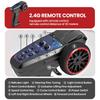 WLtoys 6408 1/64 Радиоуправляемый Грузовик-Трактор 2,4 ГГц 4WD из Сплава с Пультом Управления, Светом и Поднимающимся Контейнером, Игрушка для Детей