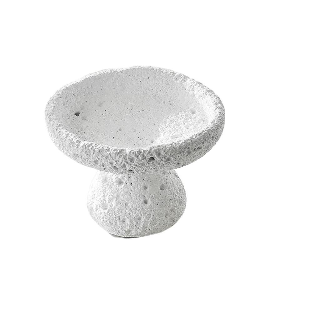 Concrete Texture Cement Incense Burners Moon Surface Design with 9 Holes Incense Stick Stand Decorative Multi-functional