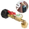 Propane Adapter Fast and Safe Propane Bottle Inflator with Night Glow Gauge Essential Tools for Outdoor Activities
