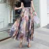 Tooxika Chiffon Skirt, Floral Holiday Style Beach Skirt