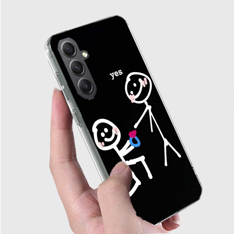 Funny Cute Cartoon Matchman Phone Case for Samsung A16 A26 A36 A56 A17 A37 A57 A07 A06 A02S A03 A04S A05S Galaxy Note 20 10 A50S