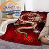 Chinese Dragon or Divine  Fluffy Blanket Flannel Warmth Soft Plush Sofa Throw Dragon Eye Square  Blanket Tourist
