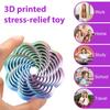 4Pcs 3D Printed Fractal Fidget Hexagon Stress Anxiety Relief Expanded Fidget Octangle Star Flower Square Sensory Toy Decompression Toy