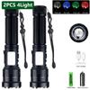 Super Bright Flashlight White+UV Light Zoom High-power Tactical Flashlight Green/Red WorkLight Blood Pet Detection Lamp Magnetic