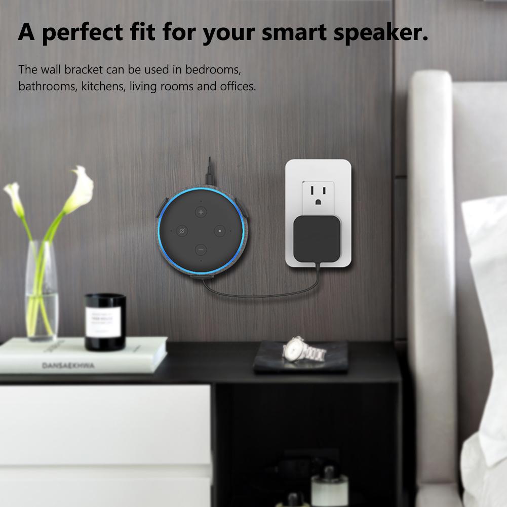 Настенный кронштейн-держатель для колонки Echo Dot 3-го поколения, органайзер для хранения умной домашней колонки