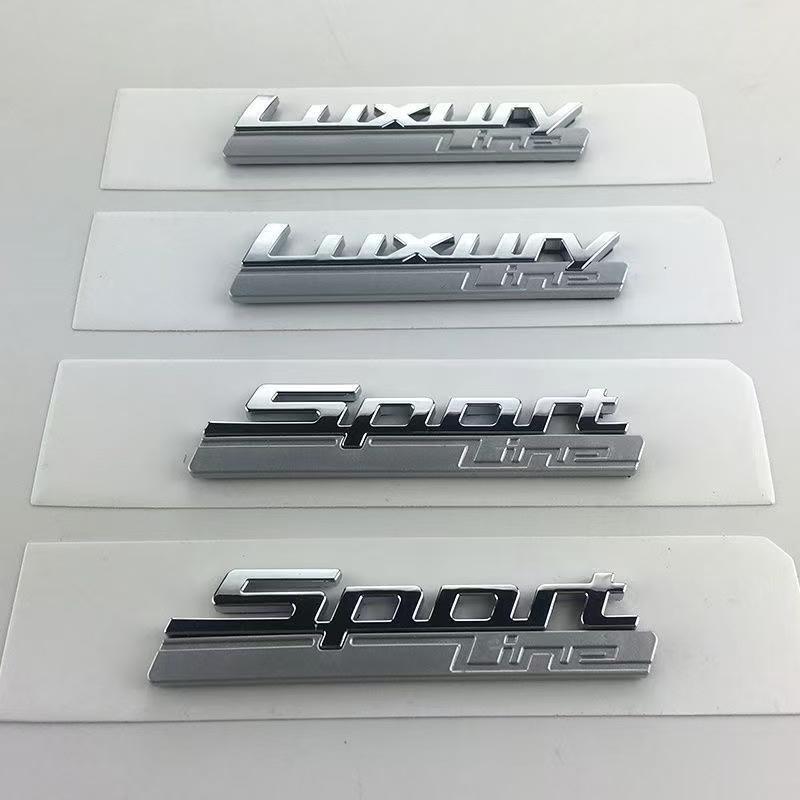 3D Luxury Line Sport Line Fender Emblem for BMW 730 740 750 750Li Side Logo Car Styling Refitting Upgrade Sticker Chrome& Matte