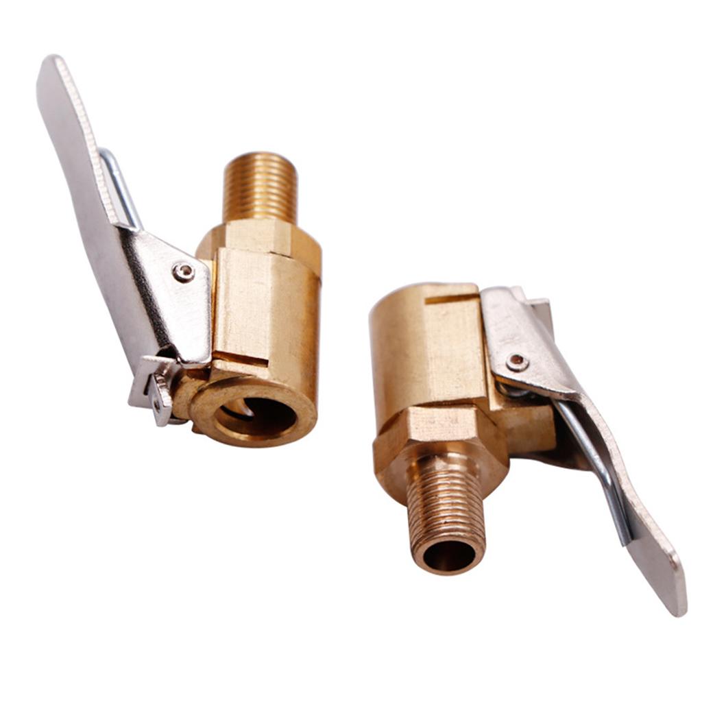 Воздушный патрон для автомобильных шин, автомобильная латунь, 8 мм, разъем клапана насоса для накачивания, зажим, адаптер для накачивателя, быстрая смена зажима для головки, разъем