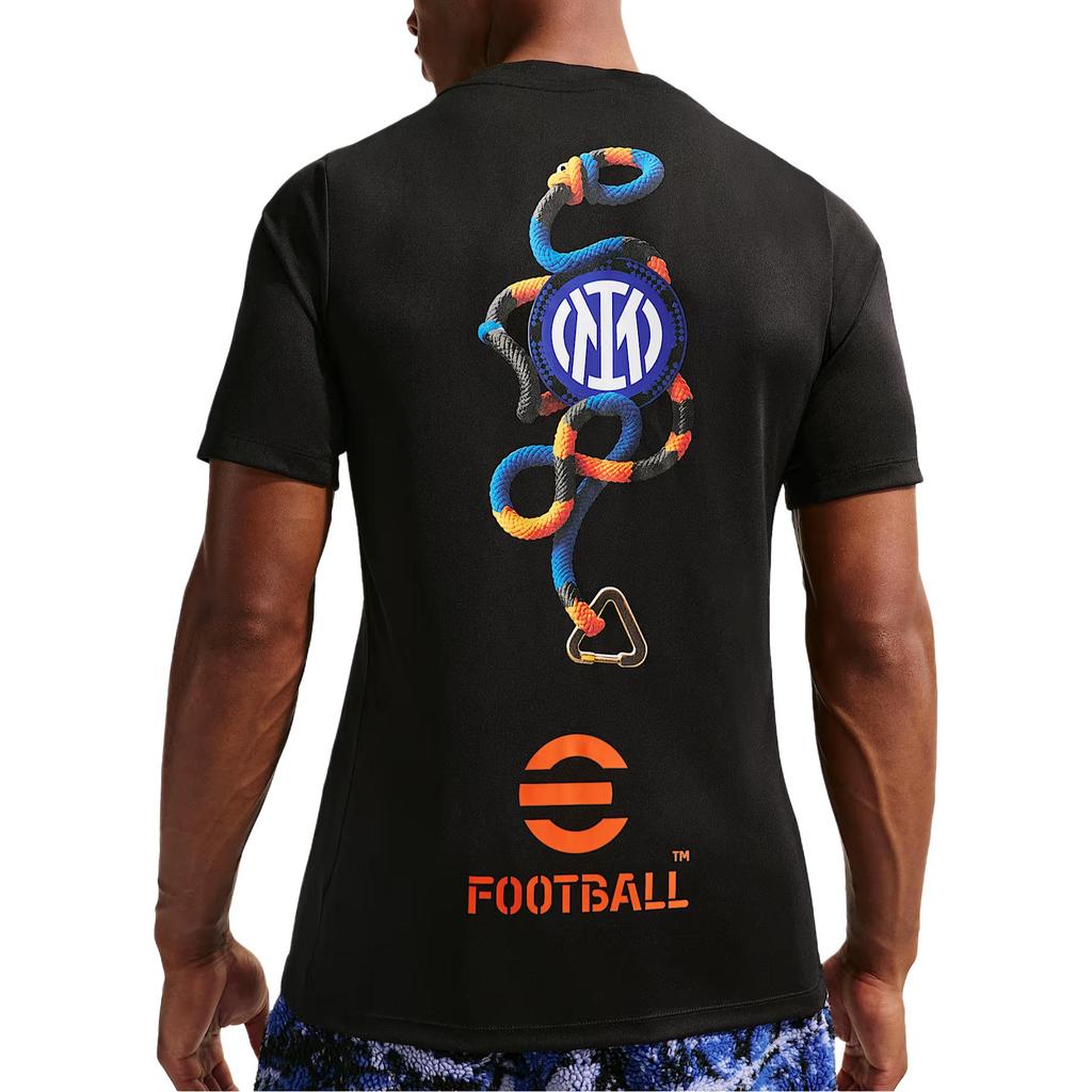 Nike ACG FW25 Dri-FIT Academy Pro SE Интер Милан Быстросохнущая Круглый вырез Короткий рукав Футбольная майка Мужские топы IB3807-010