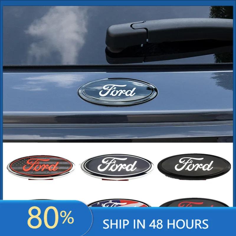Автомобильная наклейка 2025 Горячая 17.5x7.5CM Логотип автомобиля Наклейка-значок на капот, багажник для Ford Fiesta Focus Fusion Edge Ecosport Transit Range