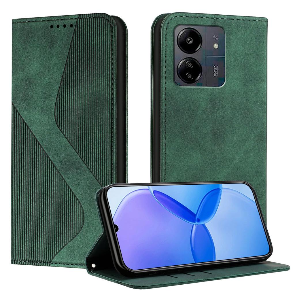 Magnetic Leather Wallet Flip Case for ZTE Blade A33S A34 A35 A53 Pro A54 A73 A75 V40 V50 V60 Vita 4G 5G Cover | S LINE Design