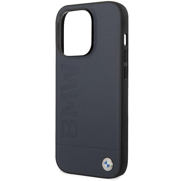 Etui do iPhone 14 Pro Max BMW MagSafe Skórzane Granatowy