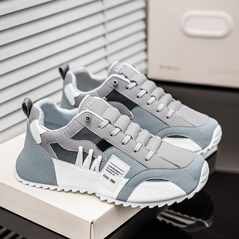 Новые мужские спортивные туфли большого размера 47 48, удобные дышащие повседневные туфли на шнуровке, туфли с круглым носком, кроссовки для мужчин, теннис