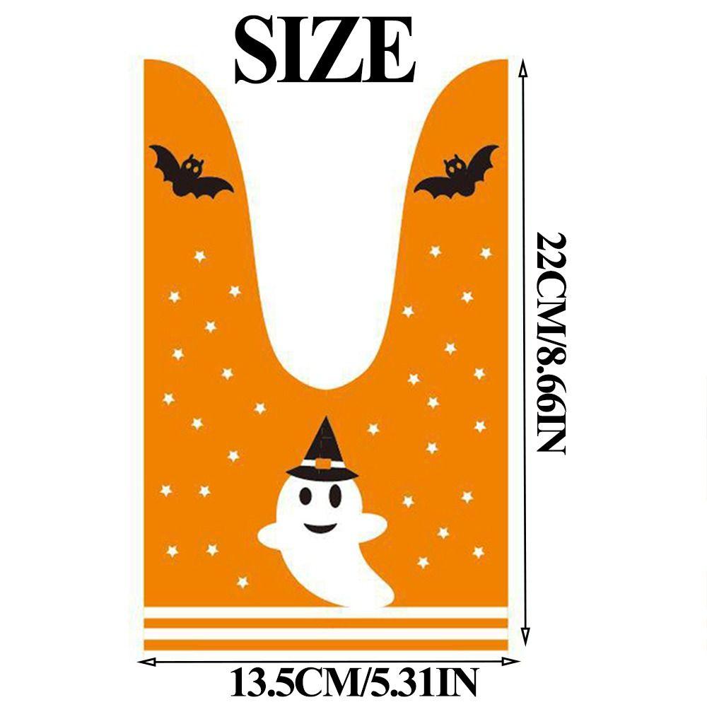 Colorful Halloween Treat Bags Cartoon pattern Snacks Bag Opp Bags Packaging Bags  Halloween Decor