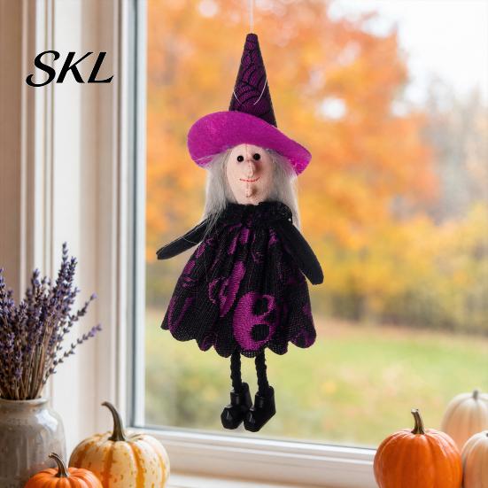 Beautiful Holiday Embellishments Halloween Party Decoration, Cartoon Pumpkin Witch Hanging Ornaments, Decorative Ornaments For Parties Indoor Outdoor