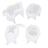 4Pcs Cat Mould Mold DIY Crystal Silicone HandMade Animal Shaped Crafts Ornaments