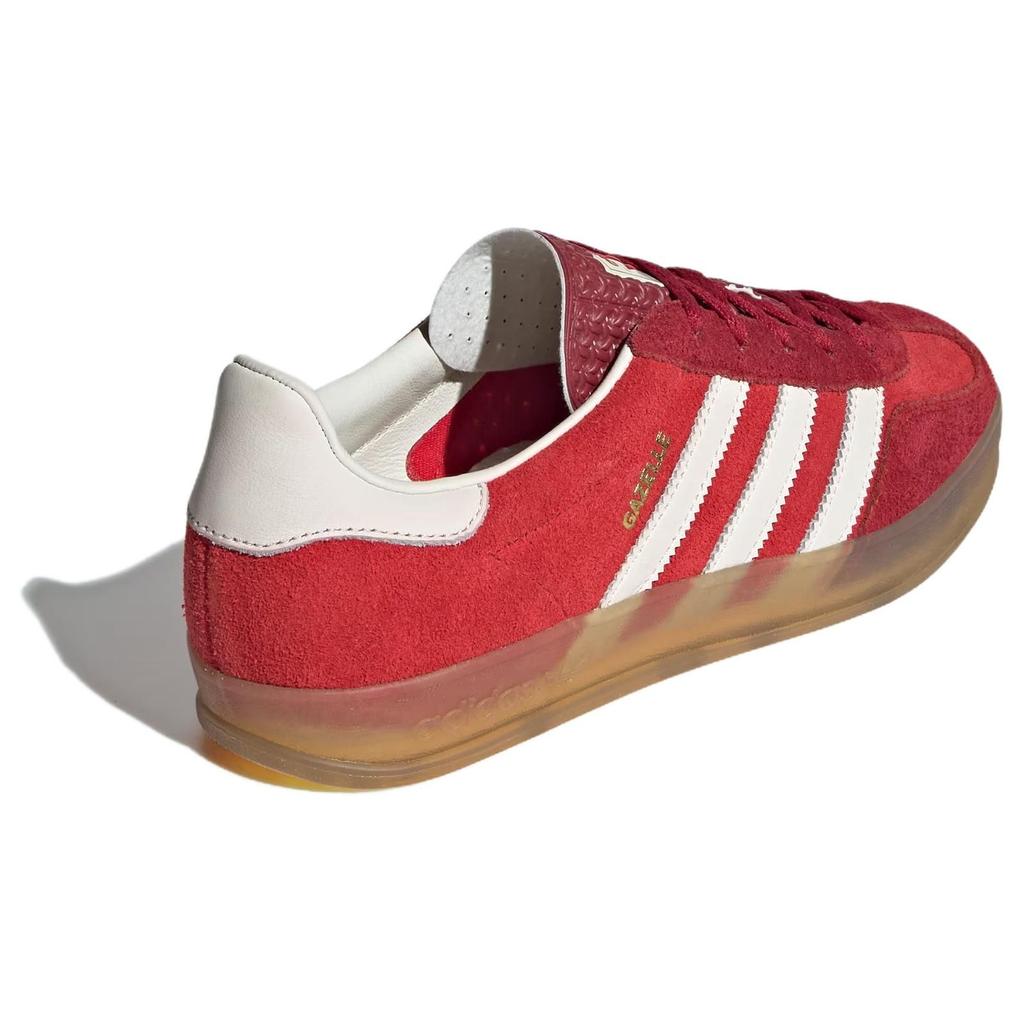 adidas Gazelle Indoor Active Maroon Gum Женские кроссовки Красно-белые IE1051