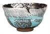 Kutani Ware Iwataya Matcha Silver Glaze Bowl, K9-883
