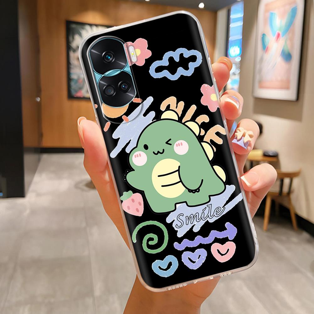 Мягкий силиконовый чехол для телефона Huawei Honor 90 lite, высококачественный силиконовый чехол Funda Honor90 lite, полноразмерная защита, задние крышки из ТПУ
