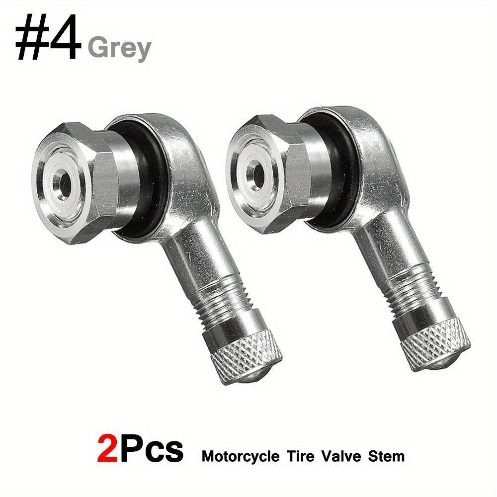 2Pcs 90 Degree CNC Motorcycle Tire Valve Stems -Universal Motorcycle Aluminum Wheels Tire NCY Leak-proof TWPO Valve Caps