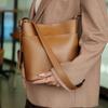 Повседневная сумка-ведро для поездок на работу, кожаная женская сумка, новая сумка через плечо большой вместимости, универсальная сумка-мессенджер