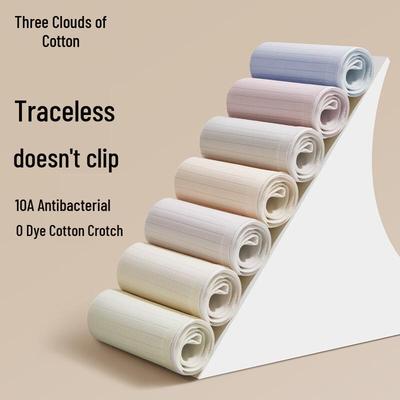 Женские бесшовные антибактериальные хлопковые трусы