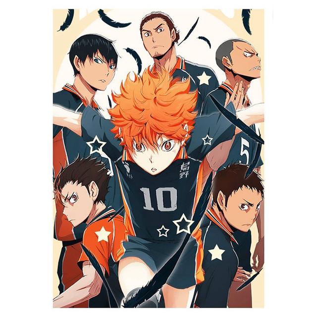 Аниме постер волейбол мальчик холст картина Haikyuu японский стиль мультфильм плакат Cuadros настенные художественные фотографии для гостиной