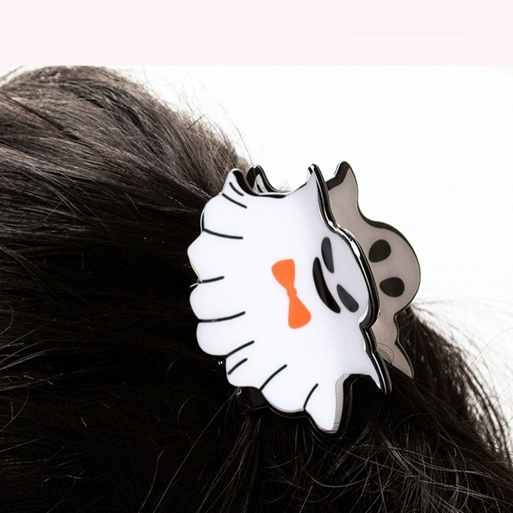 Halloween Butterfly Hair Clip Skeleton Halloween Shark Clip Funny Ghost Hair Claw  Female/Girls
