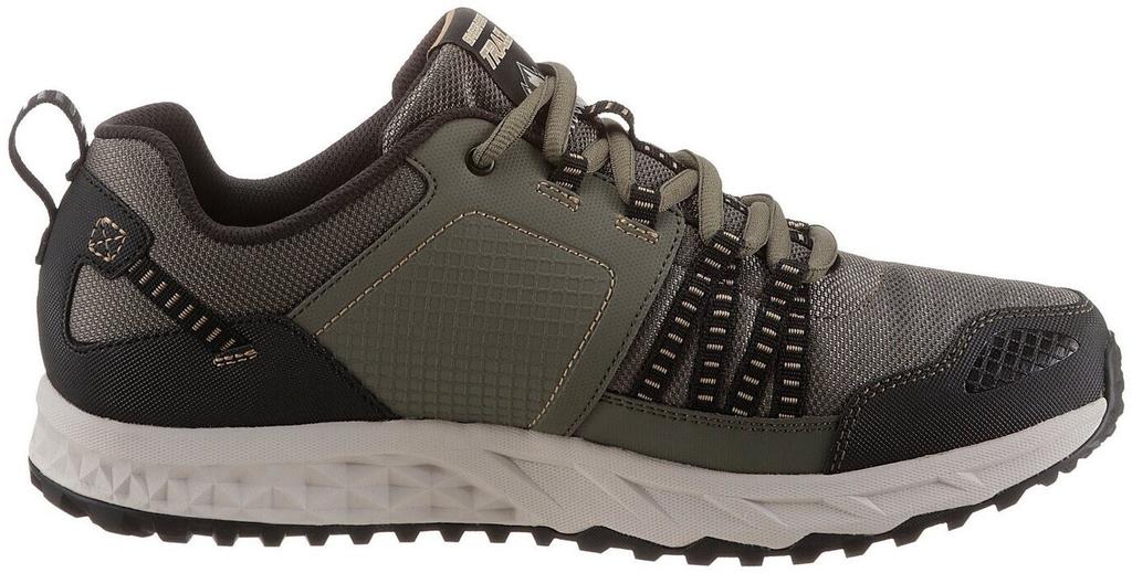 Кроссовки Skechers Escape Plan оливковая кожа/черный