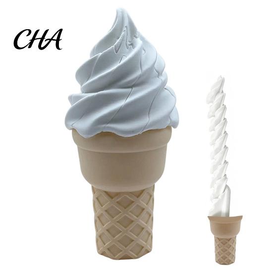 Articulated Ice Cream Toy Retractable Longsword Toy, Twisting Slippery Cone Spiral Rotating Fidget for Kids Adults