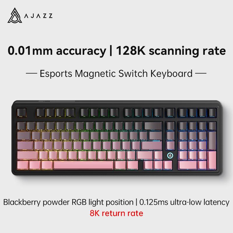 Ajazz Игровая клавиатура AK980 MAX с RGB-подсветкой, проводная