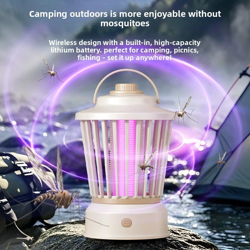 Lámpara antimosquitos portátil para hogar y camping, luz nocturna recargable para interiores y exteriores