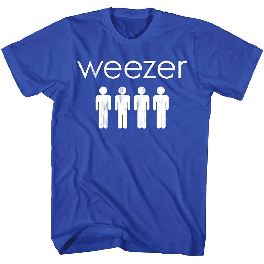 Weezer Band Meme Men T Shirt Four Evenly Spaced Dudes Alt Rock Merch