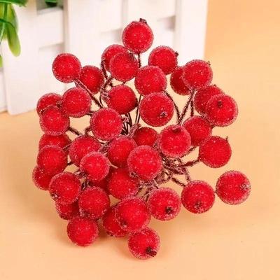 Мини Искусственные Фрукты Пенопластовые Ягоды Искусственный Гранат Вишня Букет Искусственные Цветы Украшения Рождественский Декор Красные Ягоды