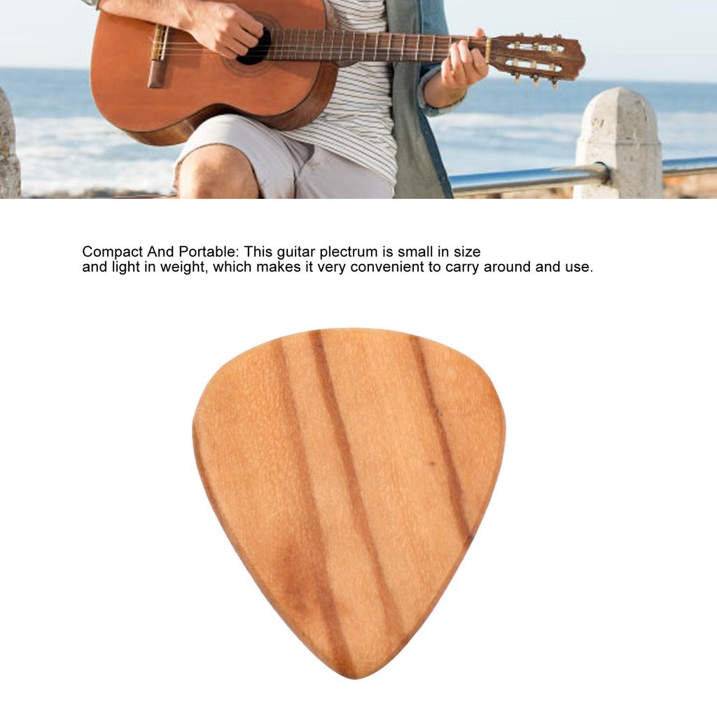 Гитарный медиатор из оливкового дерева, удобный и удобный медиатор для акустической гитары для укулеле и баса