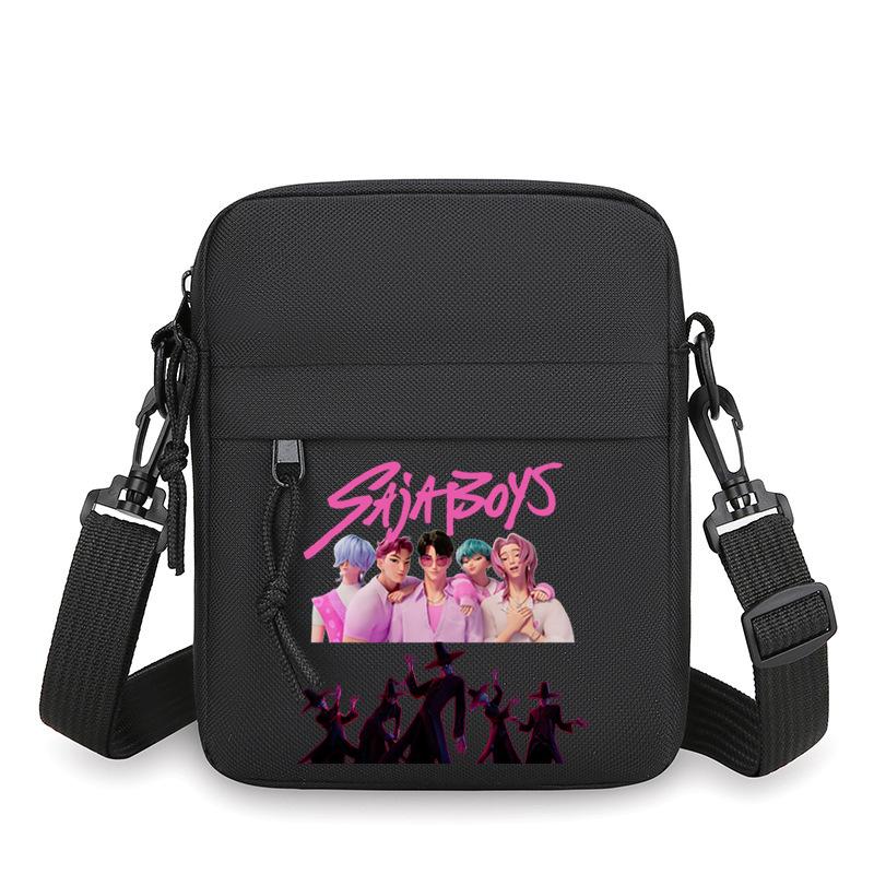 Animation Cartoon Peripheral Simple Multi-Function Portable Mini Square Bag Men'S Casual Shoulder Messenger Bag