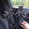 2pcs Seat Belt Covers Car Shoulder Pad Seat Belt Car Accessories for Adults Youth Kids Interior Princess Bow Decor Car