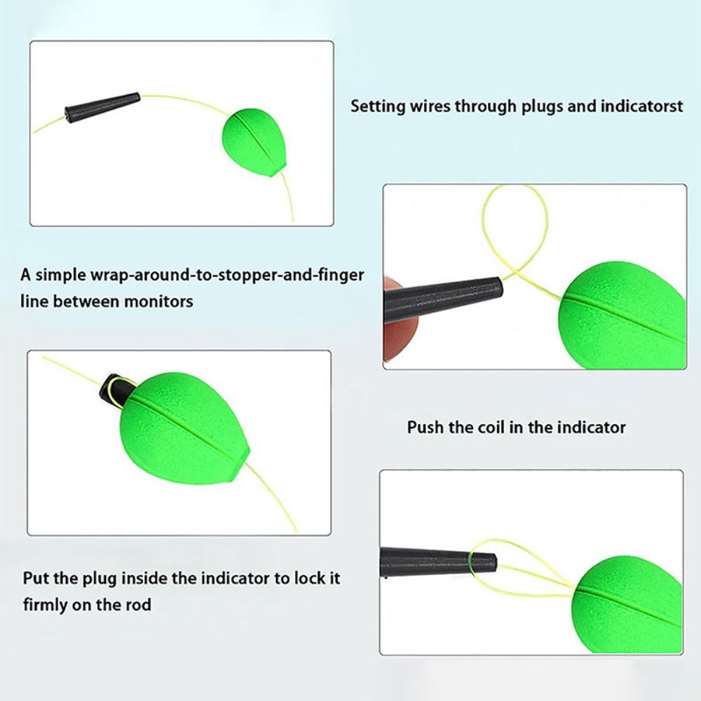 30pcs Positioning Float Foam Peg Floats Foam Fishing Trout Floats Slip Bobber Rocky Fishing