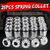 25 шт. Пружинный цанговый патрон ER32 для станков с ЧПУ, гравировальных машин и фрезерных токарных станков