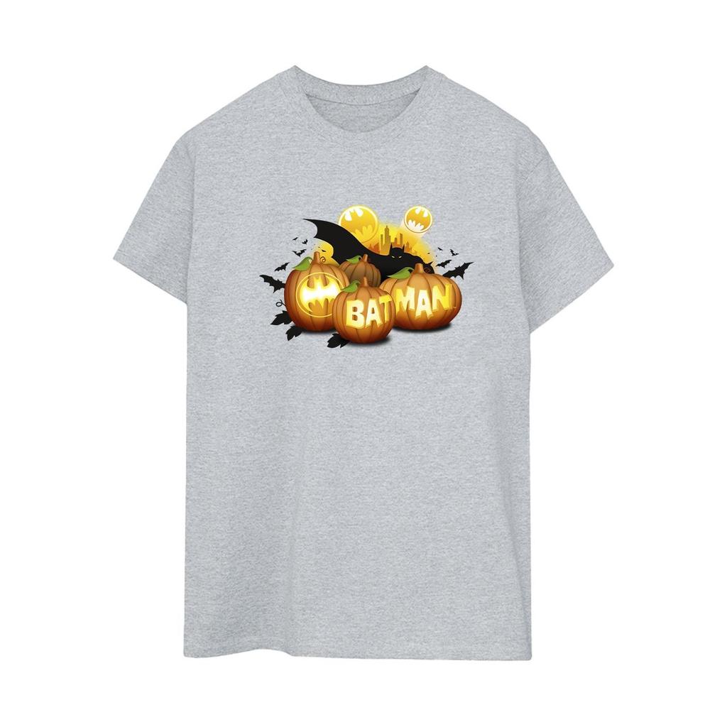 DC Comics Womens/Ladies Batman Pumpkins Cotton Boyfriend T-Shirt