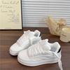 Spring and Summer New Heightened Platform White Shoes Women's Bread Shoes Versatile Sports and Leisure Board Shoes