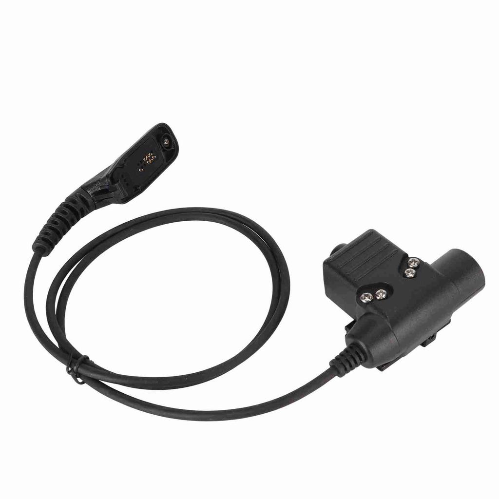 Walkie Talkie Headset Adapter Push To Talk Sturdy Metal Clip Replacement For Motorola APX Apx?4000