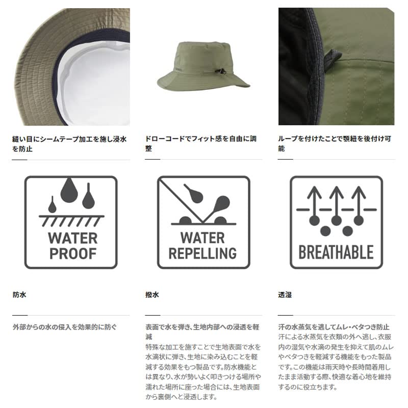 SHIMANO Rain Bucket Hat Navy L CA-063V