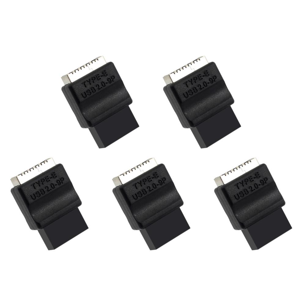 5/10 шт. Адаптер-удлинитель USB 2.0 9-контактный на Type-E для передней панели материнской платы, Male-to-Female, для настольного ПК