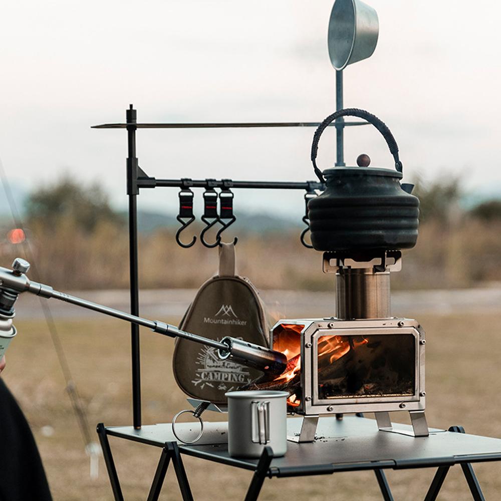 Уличные походные печи, портативная печь из нержавеющей стали, многофункциональная печь для пикника, барбекю, приготовления пищи